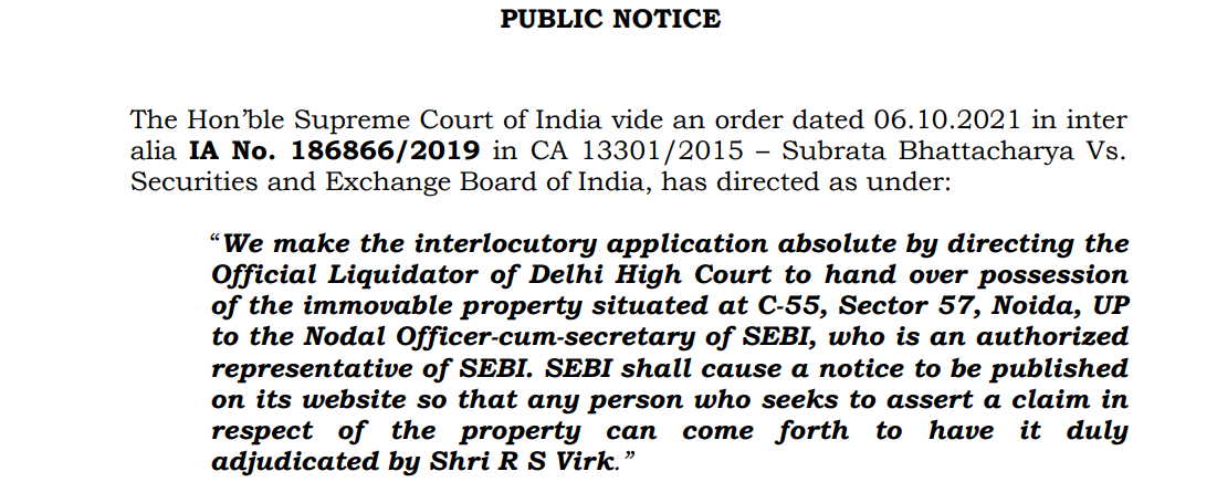 PACL PUBLIC NOTICE